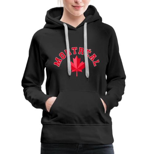 Montréal with maple leaf - Women's Premium Hoodie