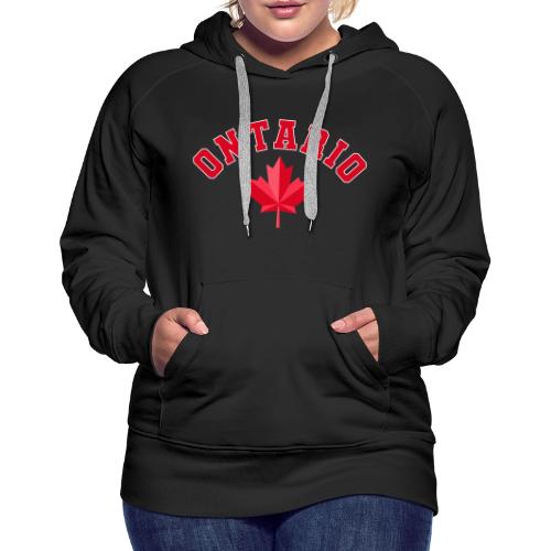 Ontario with maple leaf - Women's Premium Hoodie