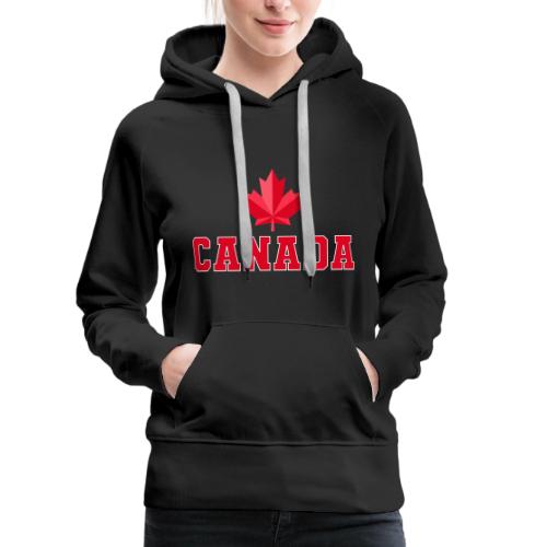 Canada with a maple leaf - Women's Premium Hoodie
