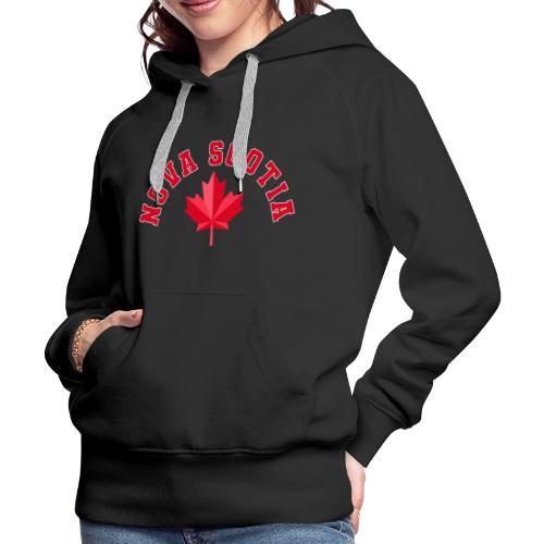 Nova Scotia with maple leaf - Women's Premium Hoodie