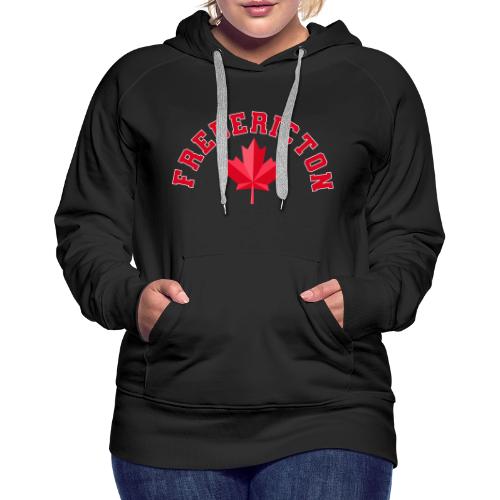 Fredericton with maple leaf - Women's Premium Hoodie
