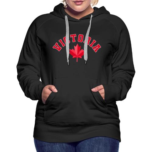 Victoria with maple leaf - Women's Premium Hoodie