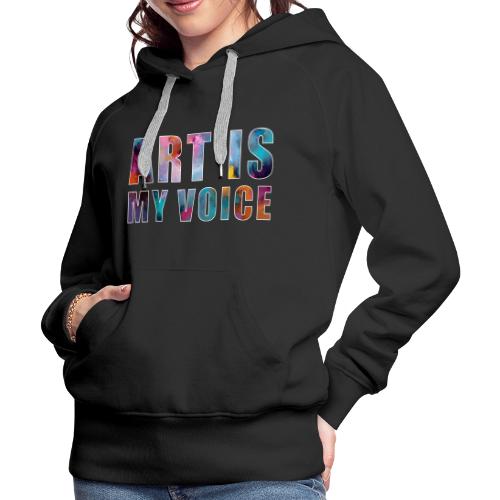 Art Is My Voice - Women's Premium Hoodie