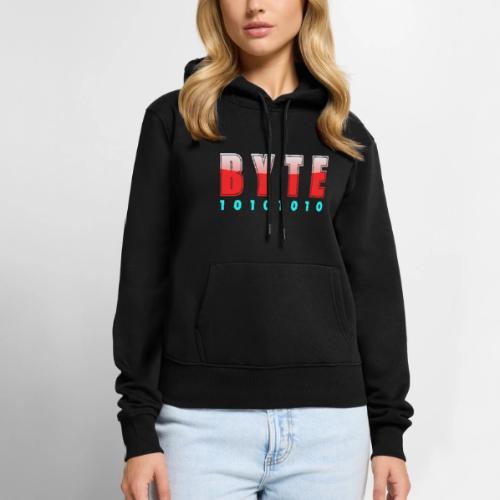 BYTE Binary Code Design - Women's Premium Hoodie