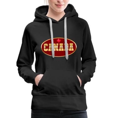 Canada in golden letters - Women's Premium Hoodie