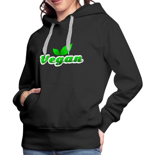 Pure Vegan Leaves - Women's Premium Hoodie