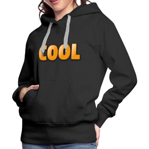 Cool 3D Word Design – Bold Chill Style - Women's Premium Hoodie