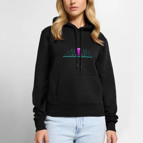 Letter A – Capital Varsity Alphabet Monogram - Women's Premium Hoodie