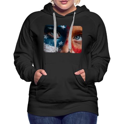 USA: Star-Spangled Glance - Women's Premium Hoodie