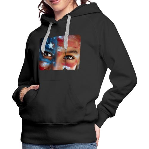 USA: Eyes of the Flag - Women's Premium Hoodie