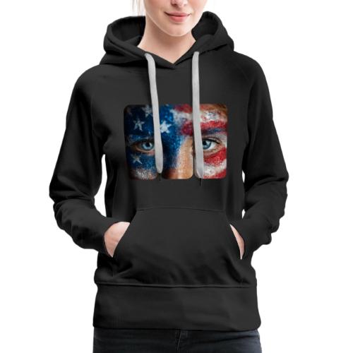USA: Stars in Her Eyes - Women's Premium Hoodie