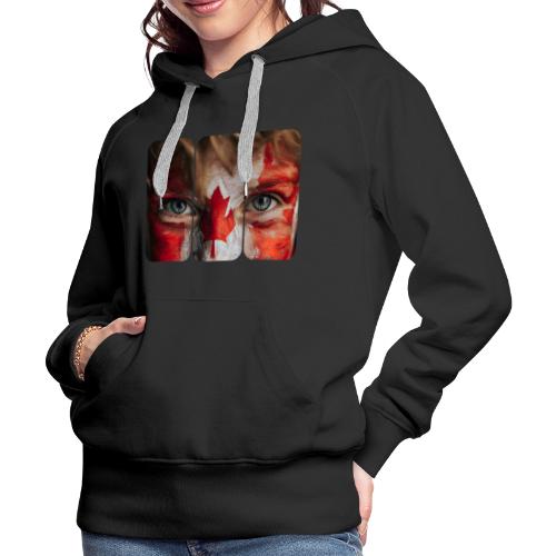 Canada: Maple Leaf Gaze - Women's Premium Hoodie