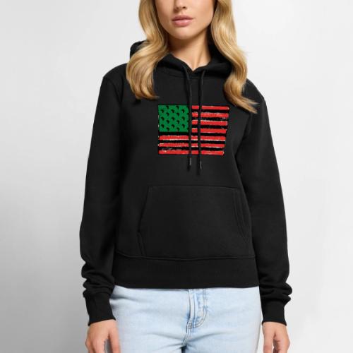 Red Green Black Flag - Women's Premium Hoodie