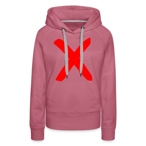 X, Big Red X - Women's Premium Hoodie