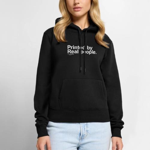 PrintedByRealPeople simple white - Women's Premium Hoodie