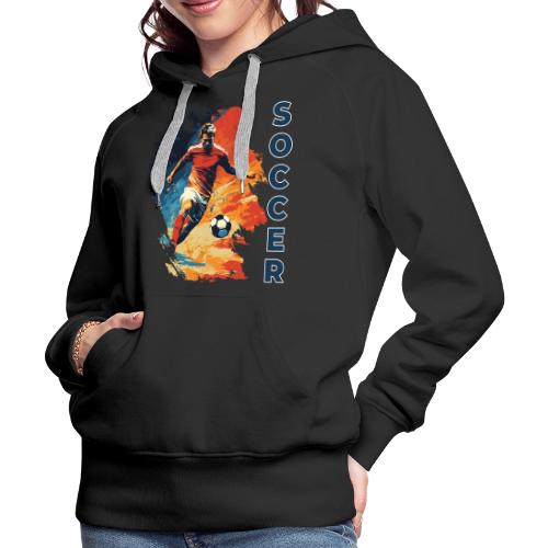 Soccer Action Pulse - Women's Premium Hoodie