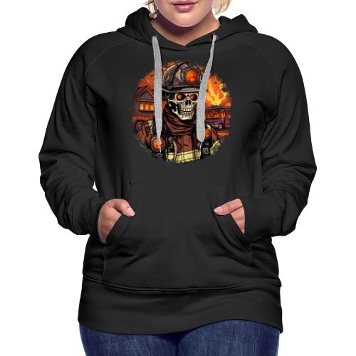 Skeletons Firefighter / fireman skeleton - Women's Premium Hoodie