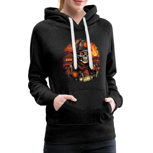Skeletons Firefighter / fireman skeleton - Women's Premium Hoodie