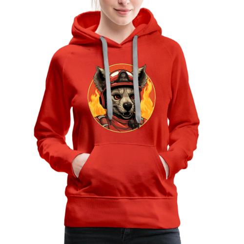 Firefighter hyena - Women's Premium Hoodie