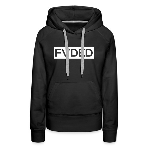 FVDED Cutout resize V1 white - Women's Premium Hoodie
