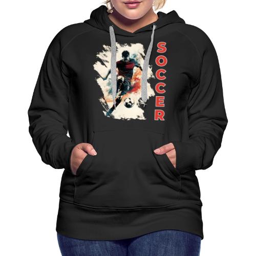 Soccer Blaze - Women's Premium Hoodie