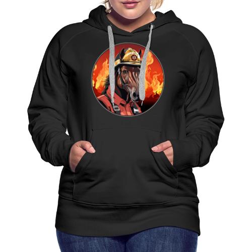 Horses Firefighter / fireman horse - Women's Premium Hoodie