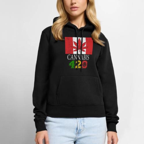 Comical 420 Celebrate Herb Weed Marijuana Design - Women's Premium Hoodie