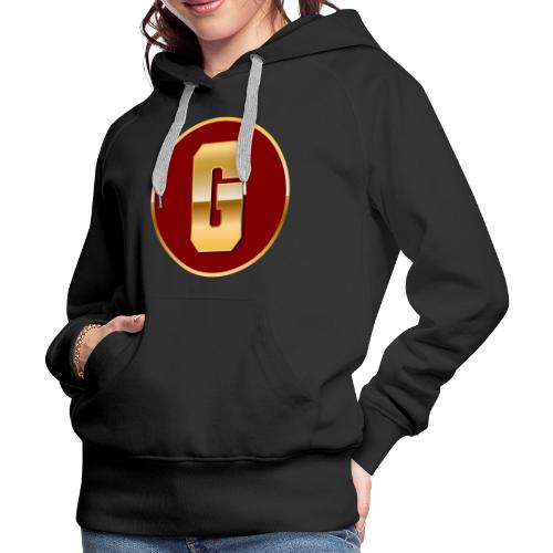 Letter G – Capital Varsity Alphabet Monogram - Women's Premium Hoodie