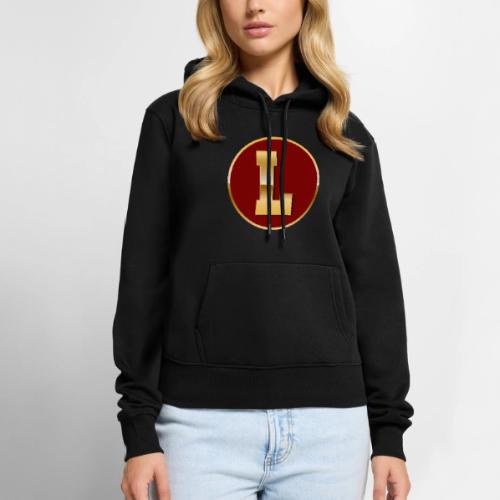 Letter L – Capital Varsity Alphabet Monogram - Women's Premium Hoodie
