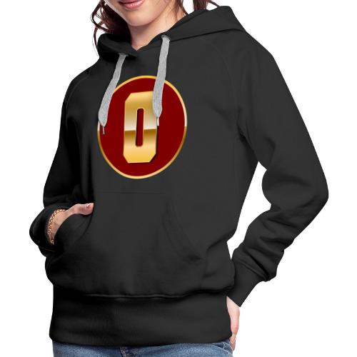 Letter O – Capital Varsity Alphabet Monogram - Women's Premium Hoodie