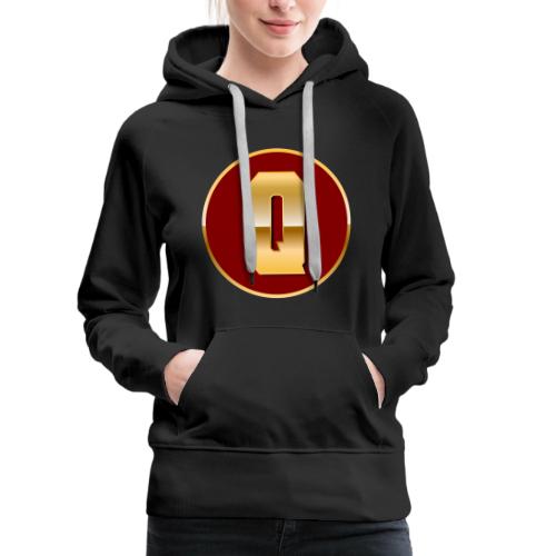 Letter Q – Capital Varsity Alphabet Monogram - Women's Premium Hoodie