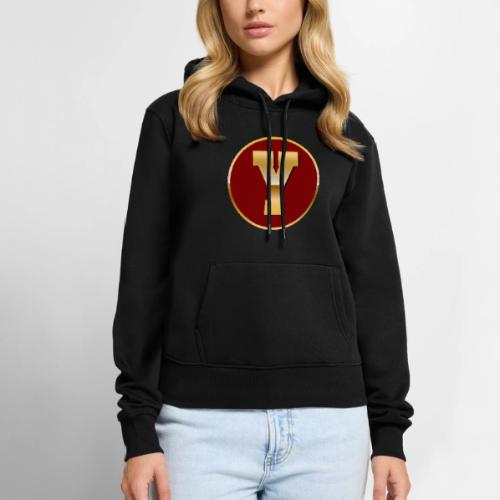 Letter Y – Capital Varsity Alphabet Monogram - Women's Premium Hoodie
