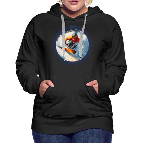 Snowboarding Rebel - Women's Premium Hoodie