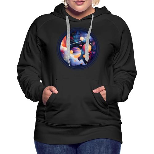 Floating Planetscape - Women's Premium Hoodie