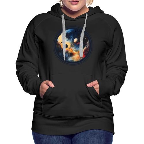 Chaotic Color Planets - Women's Premium Hoodie