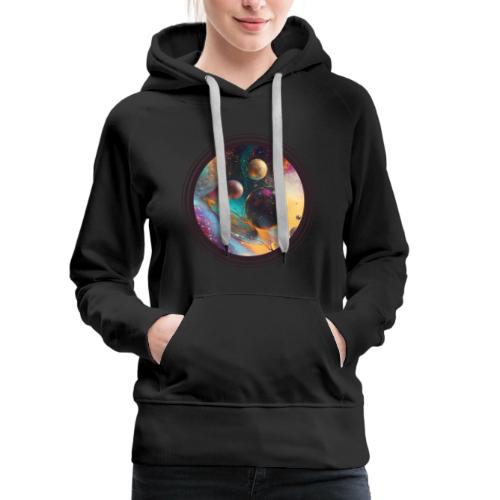 Planets in the Abstract - Women's Premium Hoodie