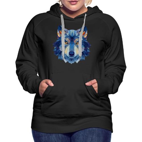 Wolf: Alpha Portrait - Women's Premium Hoodie