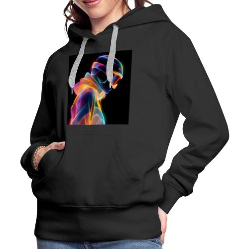 Snowboarding: Neon Gravity Ride - Women's Premium Hoodie
