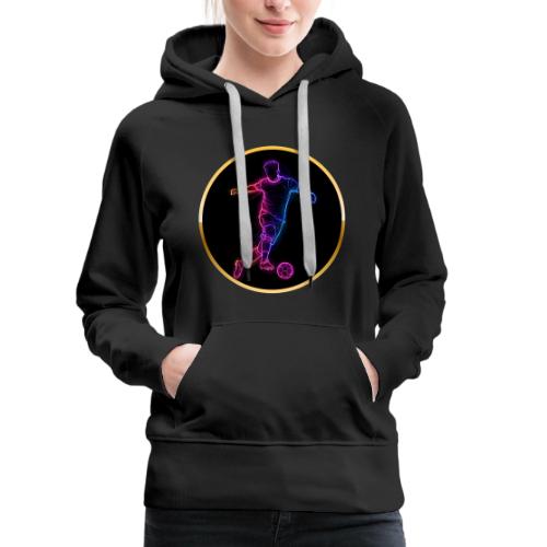 Neon Soccer Flow - Women's Premium Hoodie
