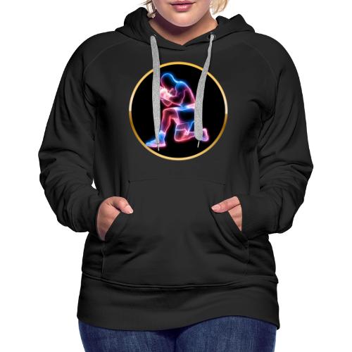 Neon Boxing Focus - Women's Premium Hoodie