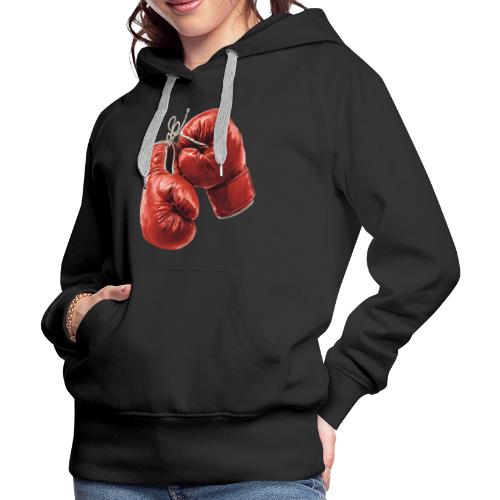 Boxing: Hanging Gloves Icon - Women's Premium Hoodie