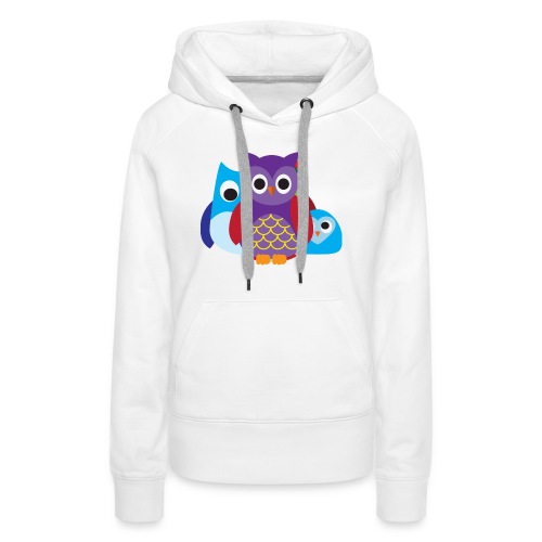 Cute Owls Eyes - Women's Premium Hoodie
