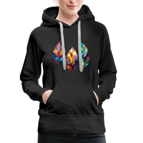 Art: Colorful Leaf Harmony - Women's Premium Hoodie