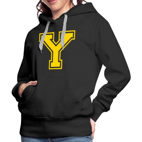 Letter Y – Capital Athletic Alphabet Monogram - Women's Premium Hoodie