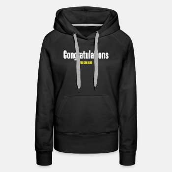 Congratulations you can read - Premium hoodie for women