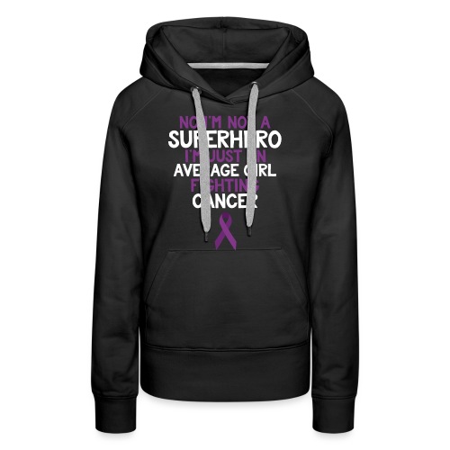 Cancer Fighter Superhero Girl - Women's Premium Hoodie