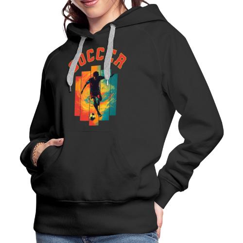 Soccer Heartbeat - Women's Premium Hoodie