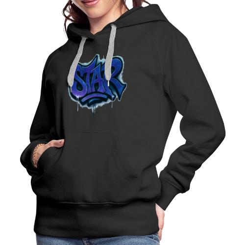 Cosmic STAR Graffiti Tag Tee - Women's Premium Hoodie