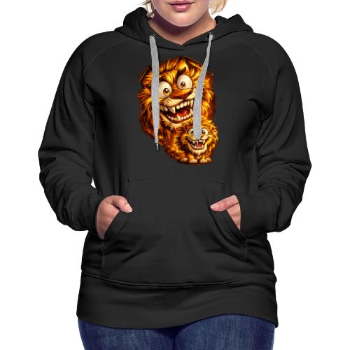 Crazy Double Lion Streetwear - Women's Premium Hoodie