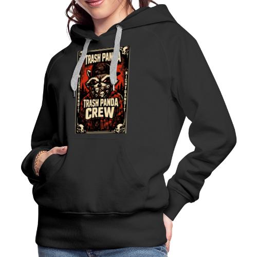 Midnight Forager Raccoon Mushroom Hunter - Women's Premium Hoodie